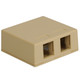 Surface Mount Box with 2 Ports - Ivory, Single - IC107SB2IV Surface Mount Box with 2 Ports - Ivory, Single - IC107SB2IV